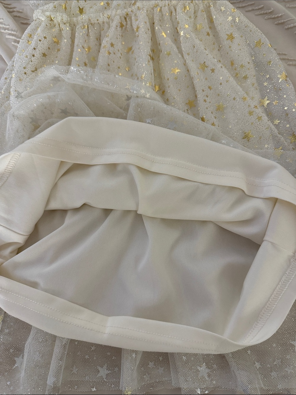 The Children's Place Ivory Tulle Dress with Gold Stars - Picture 8 of 9